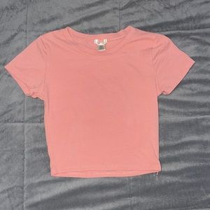 Bozzolo peach crop top